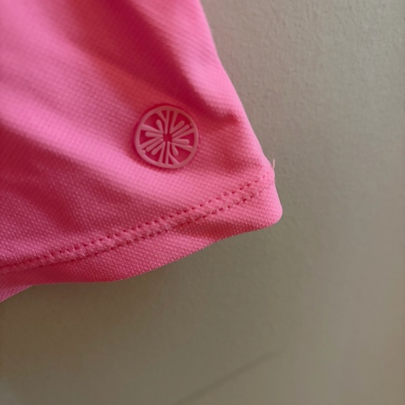 Lilly Pulitzer Pink Sleeveless V-Neck Ruffle Trim Top - Picture 4 of 4